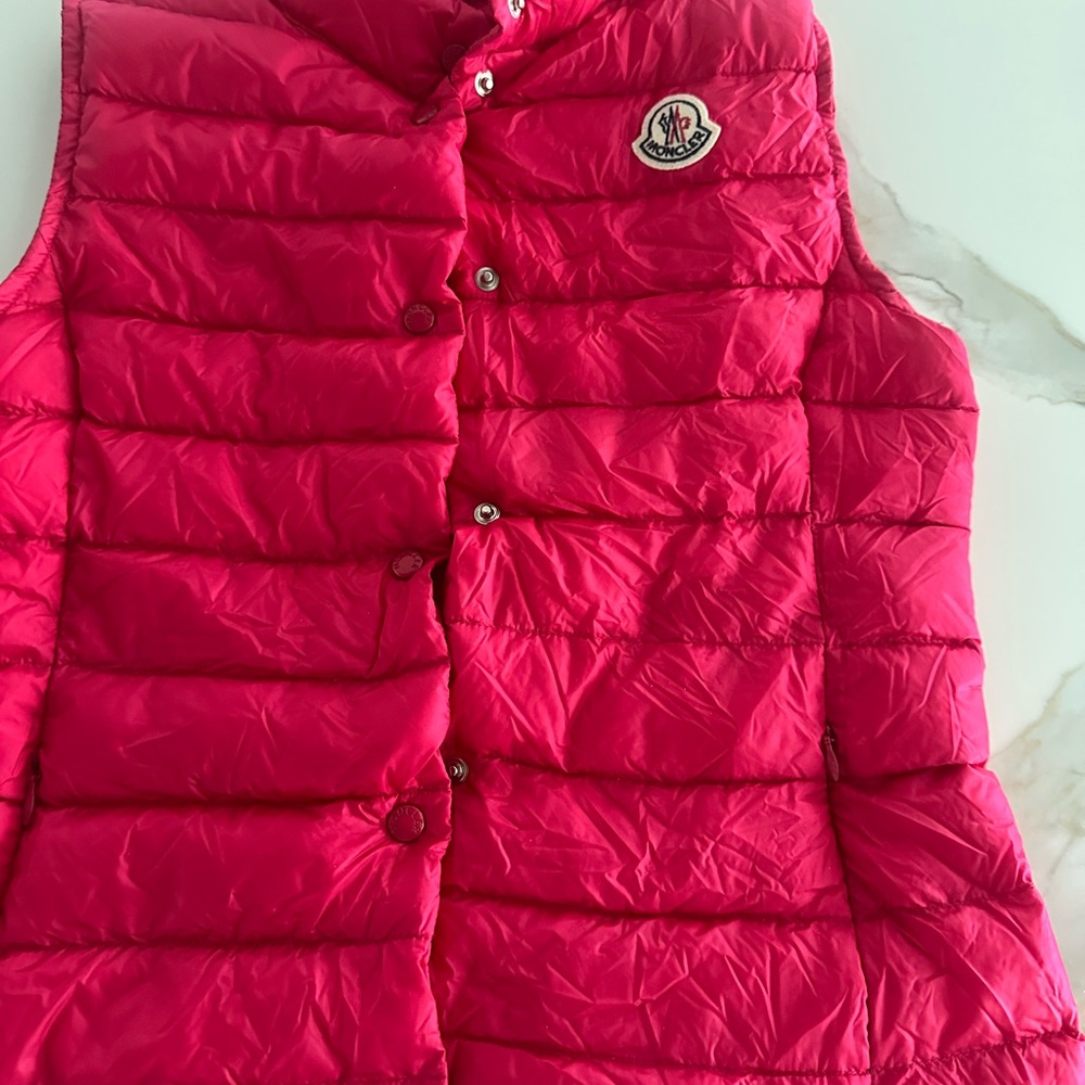 Moncler Fuchsia Quilted Vest